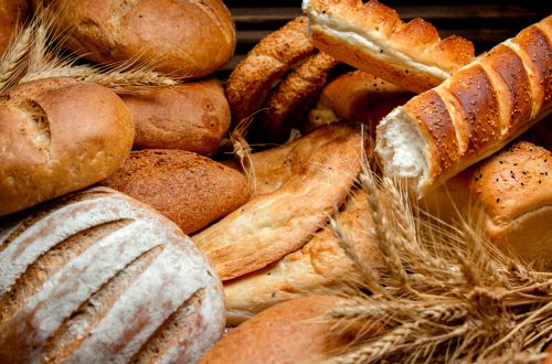different types of bread made from wheat flour